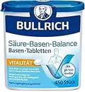 Bullrich Säure-Basen-Balance Basentabletten 450 Stück | Mit Zink für einen ausgeglichenen Säure-Basen-Haushalt | Vegan | Inkl. 24 pH-Teststreifen