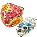 Everydayspecial Disposable Safety Mask 3 Layer Protection Face Mask for Adults 50 pcs (Spring Flower 2)