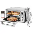 COSORI Air Fryer Toaster Oven, 12-in-1 Convection Ovens with Rotisserie & Dehydrator, Stainless Steel, 6-Slice Toast, 100 Recipes & 6 Accessories Included, Work with Alexa, CS130-AO