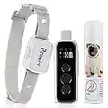 Collier de Dressage pour Chien Citronnelle avec Télécommande, 3 Modes- Pulvérisation/Vibrations/Bip, Rechargeable Collier Anti Aboiements sans Choc Electrique Portée 305m Pulvérisation pour Chien