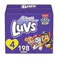 Luvs Pro Level Leak Protection Diapers Size 4 198 Count Economy Pack, Packaging May Vary