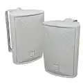 Dual Audio LU47PW 4 3-Way Indoor/Outdoor Speakers (White)