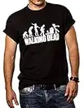 MAKAYA Zombie Evolution - Maglietta Walking Dead - T-Shirt Uomo Nera M