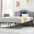 Linenspa Struttura letto contemporanea, rete letto in metallo con doghe in acciaio, 30 cm di spazio libero, contenitore sotto il letto, montaggio rapido, letto Matrimoniale 160x190 cm