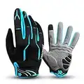 I Kua Fly Gants de Cyclisme Antidérapant Gants VTT Anti-Choc Respirant Gants Velo pour Homme Femme (Bleu,XL)