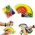 kingmagic Thin Fanning Manipulation 4 Way Changing Colour Fan Cards Deck Stage Magic Trick