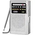 Tendak Radio Portatil Pequeña, Transistores Radio FM Am con Excelente Señal, Mini Radio de Bolsillo, Transistores Radio Pequeños, AA Radio a Pilas, Fácil de Usar