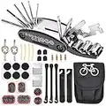 Nabance Bike Tool Kit Repair Kit Bicycle Multi Tool Tire Puncture Kits Patch Levers Tyre Spoons 16 in 1 Multifunction Tool Set with Bag for Mountain Bike Road Bikes