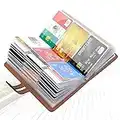Padike RFID Credit Card Holder Business Card Organizer Business Card Holder, with 96 Card Slots Credit Card Protector for Managing Your Different Cards to Prevent Loss or Damage (Black)