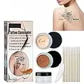 2 Colors Tattoo Concealer Cream Make-up Körper Muttermal Narbenflecken Abdeckung Creme wasserdichte Narbenabdeckung Make-up Camouflage Creme Zur Verwendung Am Körper, Für Beine, Für Männer und Frauen