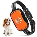 Anti Bark Collars for Dogs, Rechargeable Anti Barking Dog Collars Small Dogs Humane Baking Control Device Beep Vibrate No Shock Dog Bark Collar for Medium Large Dogs Training, Orange