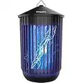 [2 in 1] Bug Zapper + Attractant - Effective 4800V Mosquito Killer - Electric Insect Fly Trap, Waterproof Indoor & Outdoor - Bright Light Bulb Lamp for Backyard, Patio, Home, Plug-in