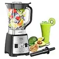 Blender Mixeur Smoothie Acekool BC2 4 Programmes 8 Vitesses 2L Affichage LED Jarre Tritan 8 Lames en Acier Professionnel sans BPA 25000tr/min (XX-Large)