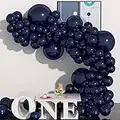 Navy Blue Balloons Garland Kit, 84 Pack Blue Balloon Navy Balloon Latex Helium Balloon with 5/10/12/18 Inch for Birthday Party, Gender Reveal