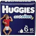 Diapers Size 6 - Huggies Overnites Night Time Disposable Diapers, 15ct, Jumbo Pack