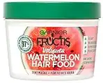 Garnier Hair Mask, Watermelon Hairfood, Moisturising 3-in-1 Mask, Gently Detangles Fine Hair and Gives Unrivalled Shine, Fructis, 390 ml