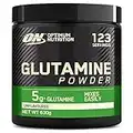 Optimum Nutrition Glutamine en poudre, Acide aminé l-Glutamine en poudre, complément alimentaire pour shake Post et Pre Workout, non aromatisé, 123 portions, 630 g