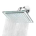 Blue Ocean 8" SH6021A High Pressure ABS-Polished Chrome Bath Rainfall Shower Head | Easy Installation | Adjustable Angles