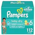 Diapers Size 6, 112 count - Pampers Baby Dry Disposable Diapers