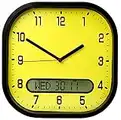 ADCB Lifemax High Contrast Day-Date Wall Clock - Analogue & Digital