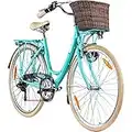 galano 28 pulgadas 6 velocidades Valencia City Bike Ciudad Bicicleta mujer – Bicicleta para mujer, color verde, tamaño 19 pulgadas, tamaño de cuadro 19.00, tamaño de rueda 28.00