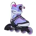 K2 Inline Skates CADENCE JR GIRL Für Mädchen Mit K2 Softboot, White - Light Blue - Pink, 30C0350