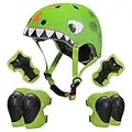 Casco Bici per Bambini 2-5 Anni, Bambino Casco Ginocchiere Sportiva, Caschi Scooter Ginocchiere Rollerblade Bambino Casco e Ginocchiere per Maschio Bambina