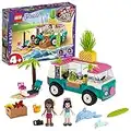 LEGO Friends 4+, Le camion à jus, Ensemble de Jeu avec Emma, 2 dauphins et scène de plage, pour les enfants d'âge préscolaire de 4 ans et plus, 67 pièces, 41397