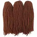 Afro Kinky Twist Crochet Hair Braids Marley Braid Hair 18inch Senegalese Curly Crochet Synthetic Braiding Hair (#350)