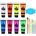 Art Paint ,Glow in Dark Face Body Paint UV Blacklight Neon Fluorescent (10ml)