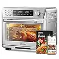 COSORI Toaster Oven Air Fryer Combo, 12-in-1, 26QT Convection Oven Countertop, Stainless Steel with Toast Bake and Broil, Smart, 6 Slice Toast, 12'' Pizza, 75 Recipes&Accessories