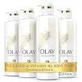 Olay Cleansing & Firming Body Wash with Vitamin B3 and Collagen, 20 fl oz (Pack of 4)