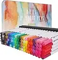 GC QUILL 100 Colores Rotuladores Lettering Rotuladores Punta Pincel para Adultos y Niños Acuarelables Marcadores Doble Punta para Caligrafía y Dibujos,Bocetos,Ilustraciones GC-100W