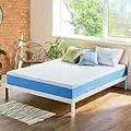 Olee Sleep 9 Inch Ventilated Gel Infused Memory Foam Mattress, CertiPUR-US® Certified, Blue, Twin
