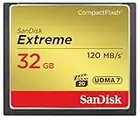 SanDisk SDCFXSB-032G-G46 - Tarjeta de Memoria Compact Flash de 32 GB (Velocidad de Lectura de 120 MB/s, Velocidad de Escritura de 85 MB/s, UDMA 7), Dorado