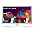 LG - 28TN515S- WZ - Téléviseur-Moniteur Intelligent, 28", écran LED HD (1366 x 768, 16:9, DVB-T2/C/S2, WiFi, Miracast, 10 W, 2 x HDMI 1.4, 1 USB 2.0, Optique, LAN RJ45, VESA 75 x 75), Blanc