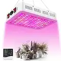 NAILGIRLS LED Plant Grow Light Full Spectrum, 1000W Dual Switch Veg/Bloom Daisy Chain Plant Grow Heat Lamp with Temperature Hygrometer for Indoor Plants Germination,Seedling,Flowering,Fruiting