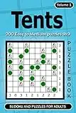 Tents puzzle book. Sudoku and Puzzles for Adults.: 200 Easy to Medium Puzzles 9x9 (Volume 1)