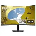 KOORUI Monitor 23.6 Pollici Curvo (1800R) , Full HD (1920x1080), VA, 60 Hz, 5 ms, HDMI, VGA, Gaming Monitor, Eye Saver Mode, Flicker Safe, Nero, 24N5C