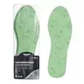 Amazon Basic Care - Plantillas de carbón activado, Verde, 3 pares (Talla 22-46), paquete de 1