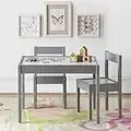 Baby Relax Hunter 3 Piece Kiddy Table and Chair Set, Gray