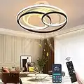 Ventilatore da Soffitto con Illuminazione, Plafoniera a LED con Ventola Telecomando Ventilatore Plafoniera Invisibile Silenziosa Lampada da Soffitto per Sala da Pranzo Soggiorno Camera da Letto