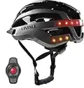 Casque de Vélo Intelligent avec feu arrière LED, Casque de Vélo Bluetooth avec Télécommande, Alarme SOS, Casque de Vélo avec Microphone et Haut - Parleur, Homme et Femme Adultes