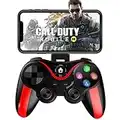 Arvin - Controlador de juegos móvil para iOS/Android, Bluetooth con soporte para iPhone 14/13/12/11, para Samsung Galaxy/Huawei/Xiaomi/Google, perfecto para Call of Duty Mobile-Red