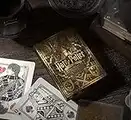 theory11 Harry Potter (YELLOW Hufflepuff) Playing Cards with JP GAMES Deck Sleeve