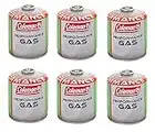 6 Pezzi BOMBOLETTA Cartuccia A Gas Coleman C500 Performance A Filetto con 440 GR di Gas