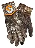 ScentLok Men's Full Season Midweight Bow Release Camo Hunting Gloves (Realtree Edge, Medium)