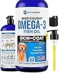 Omega 3 Fish Oil for Dogs - Better Than Salmon Oil for Dogs - Dog Fish Oil Supplement for Shedding, Allergy, Itch Relief - Supports Dry Skin, Joints - Dog Skin and Coat Supplement - Fish Oil Liquid