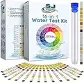 16 in 1 Drinking Water Test Kit |High Sensitivity Test Strips detect pH, Hardness, Chlorine, Lead, Iron, Copper, Nitrate, Nitrite | Home Water Purity Test Strips for Aquarium, Pool, Well & Tap Water