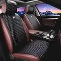 Menifomory Black Car Seat Cover Leather Car Seat Covers Universal Seat Covers for Cars 2/3 Covered 11PCS Fit Car/Auto/Truck/Suv (A-Black)